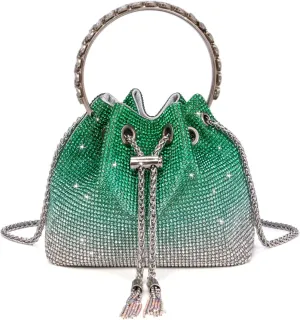 Bling Crystal Rhinestone Purse for Women Sparkly Clutch Handbag Crossbody Bag for Evening Wedding Party Prom