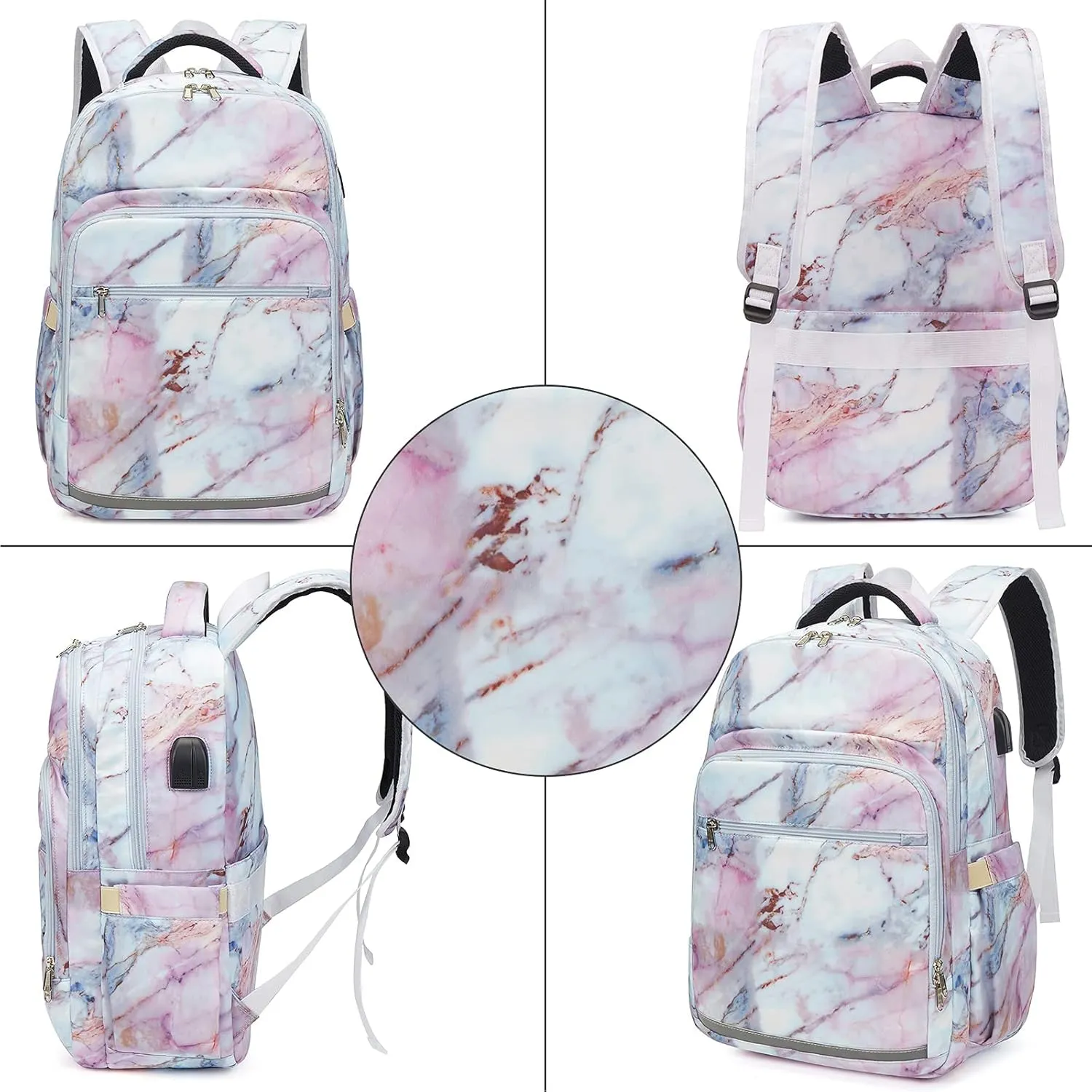 Bluboon Backpack for Women 15.6 Inch Laptop Bookbag College School Backpack Girls Schoolbag Compartment Daypack for Business