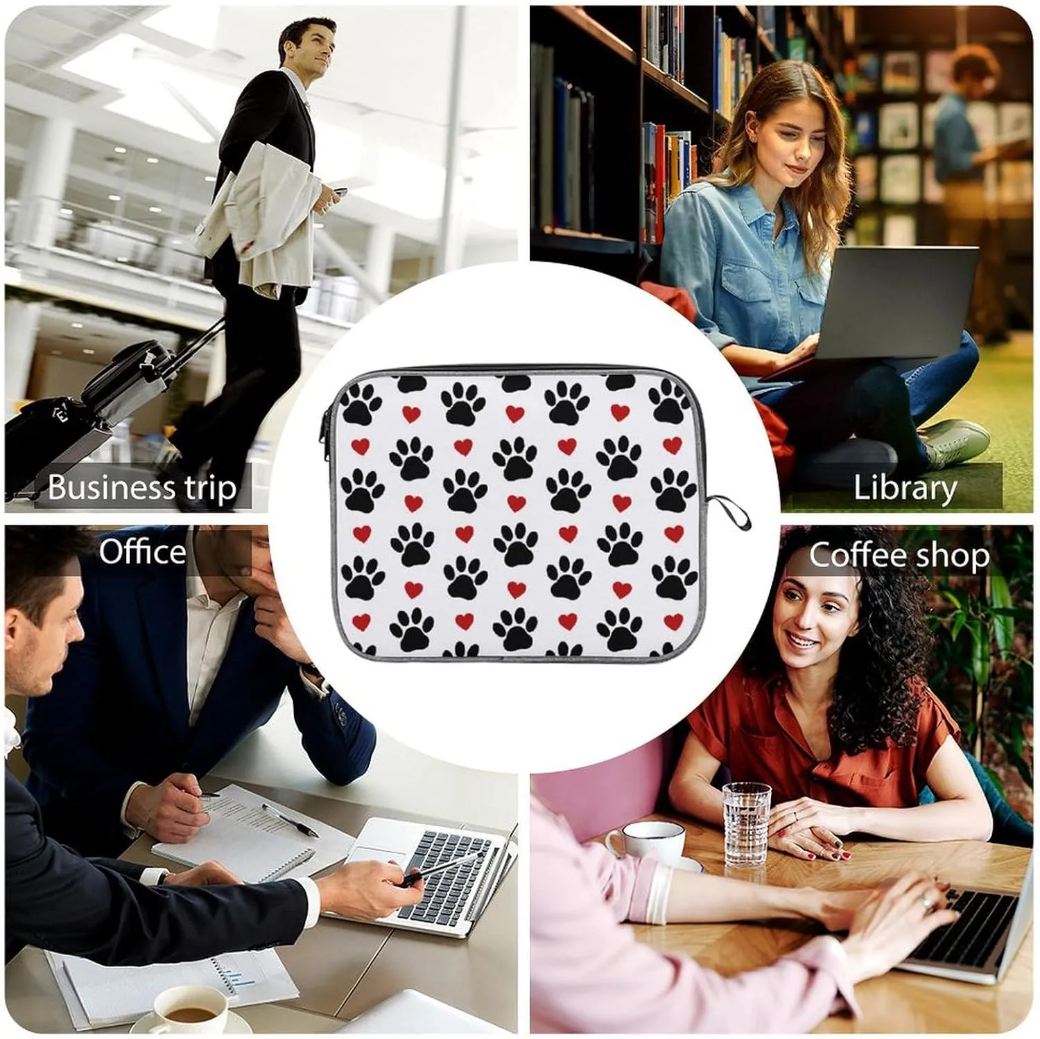 Blue Quaker Parrots Large Capacity Portable Laptop Case Unisex
