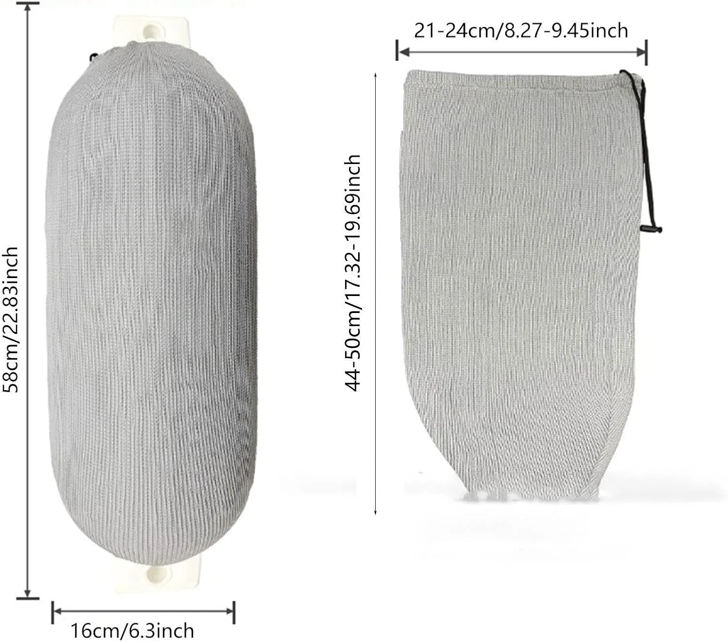 Boat Fender Cover Ball Sleeve Holder Anti Collision Protective Socks Protection for Yachts Outdoor Center Rope Tube Twin Eyes