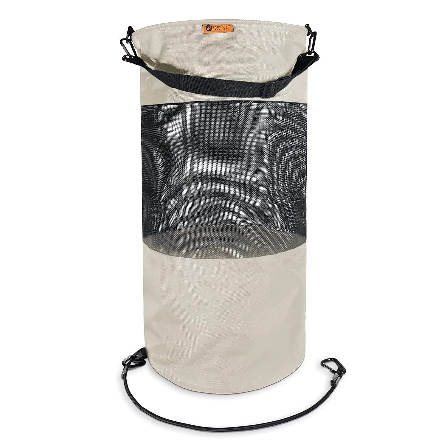 Boat Trash Bag - Portable Outdoor Mesh Trash Bag for Your Boat, Kayak, or Camper… (Beige)