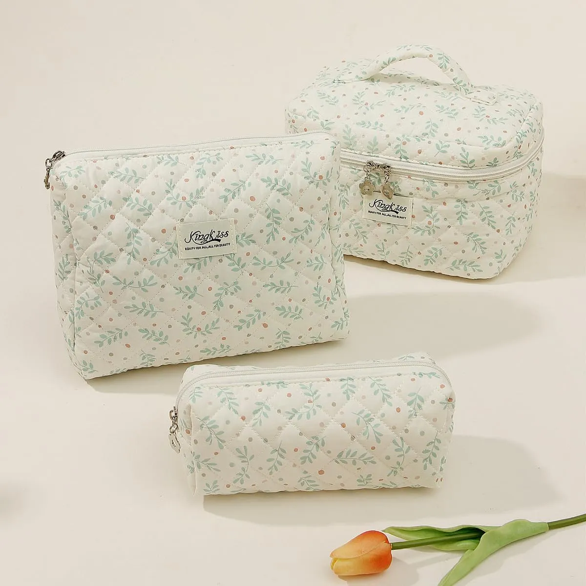 Bow Aesthetic Bag Y2k Cosmetic Bag for Purse Coquette Aesthetic Cute Makeup Bag Make Up Bag Set (Blue Bow-2)