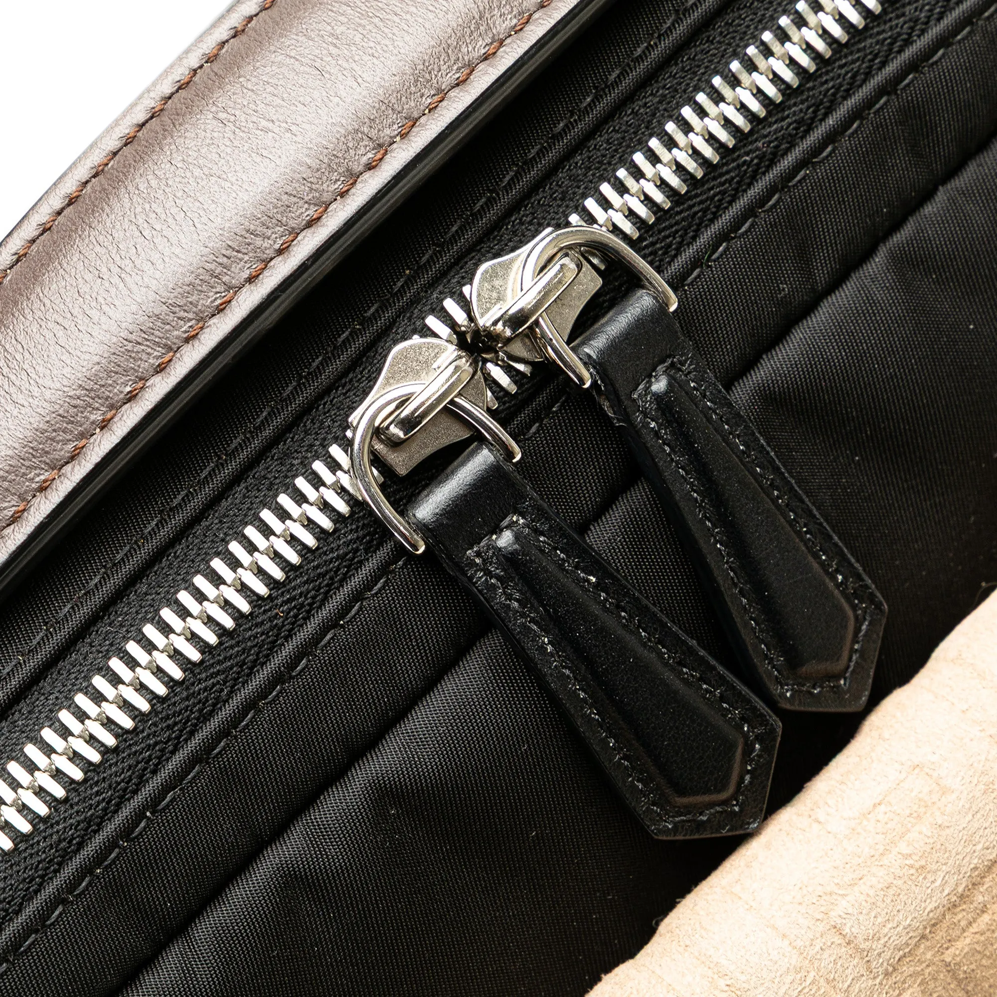 Brown Fendi Zucca Canvas and Nylon Multi Pocket Backpack