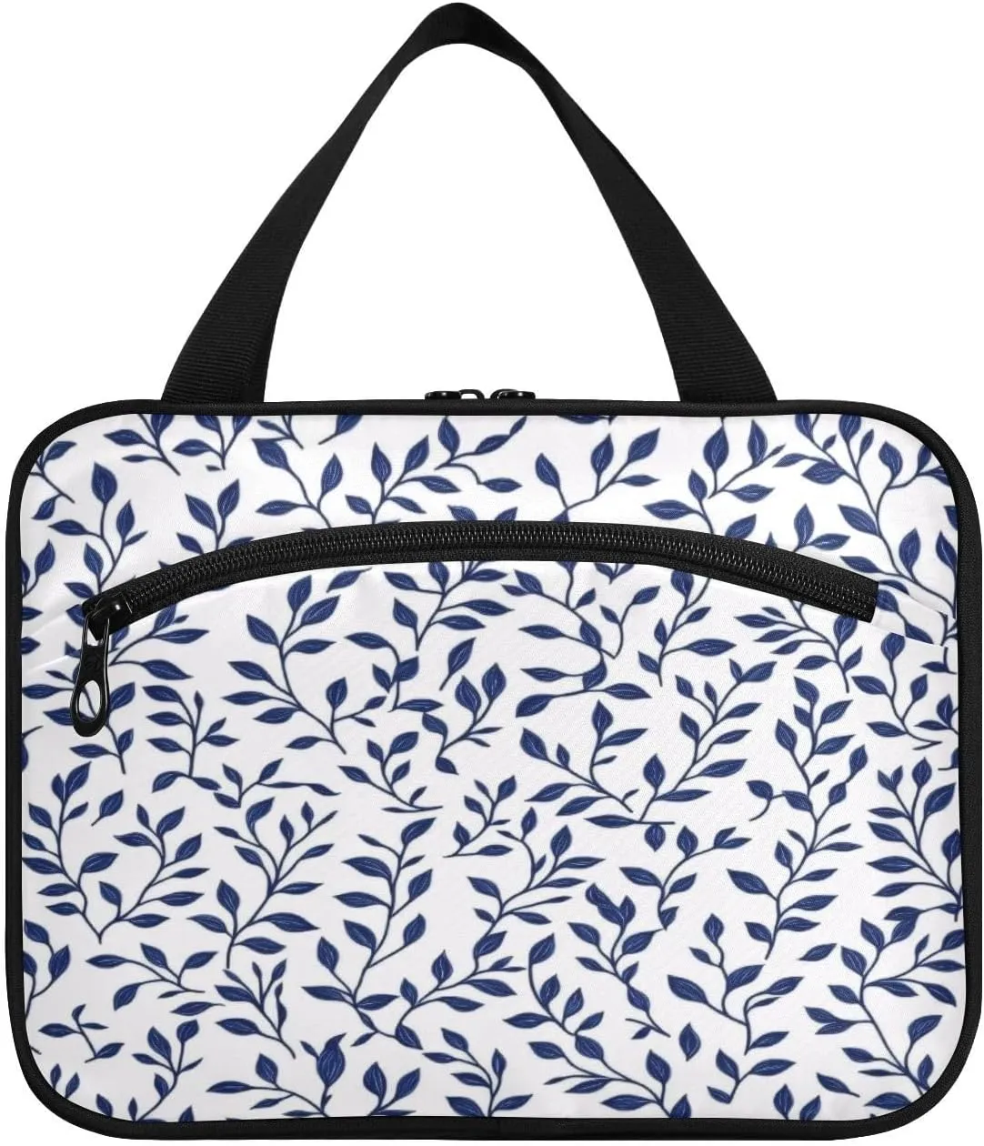 Burbuja Blue Twig Travel Toiletry Bag for Women, Hanging Waterproof Toiletry Bag Cosmetic Organizer for Toiletries Accessories, M