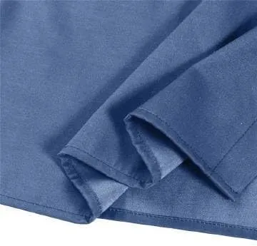 Button Down Denim Shirt Dress for Women Vintage Casual Lapel Collared Solid Jean Dresses with Pockets