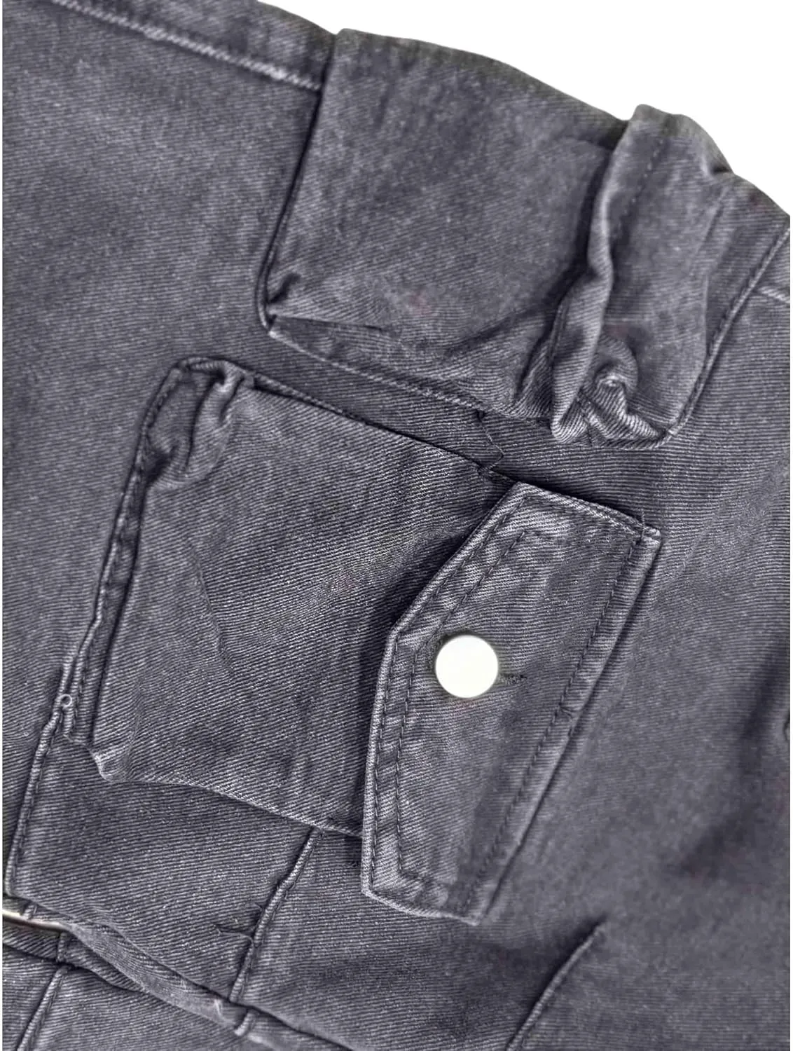 BXCNCKD Women's Baggy Cargo Pants Y2K Clothing Multi-Pocket Relaxed Fit Jeans Grunge Clothes Alt Hip hop
