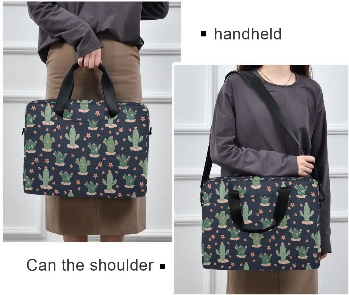 Cactus Navy BlueDesign Laptop Bag Business Professional Travel Slim Commuter Briefcase for 16 Inch Laptop