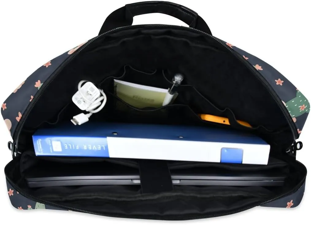 Cactus Navy BlueDesign Laptop Bag Business Professional Travel Slim Commuter Briefcase for 16 Inch Laptop