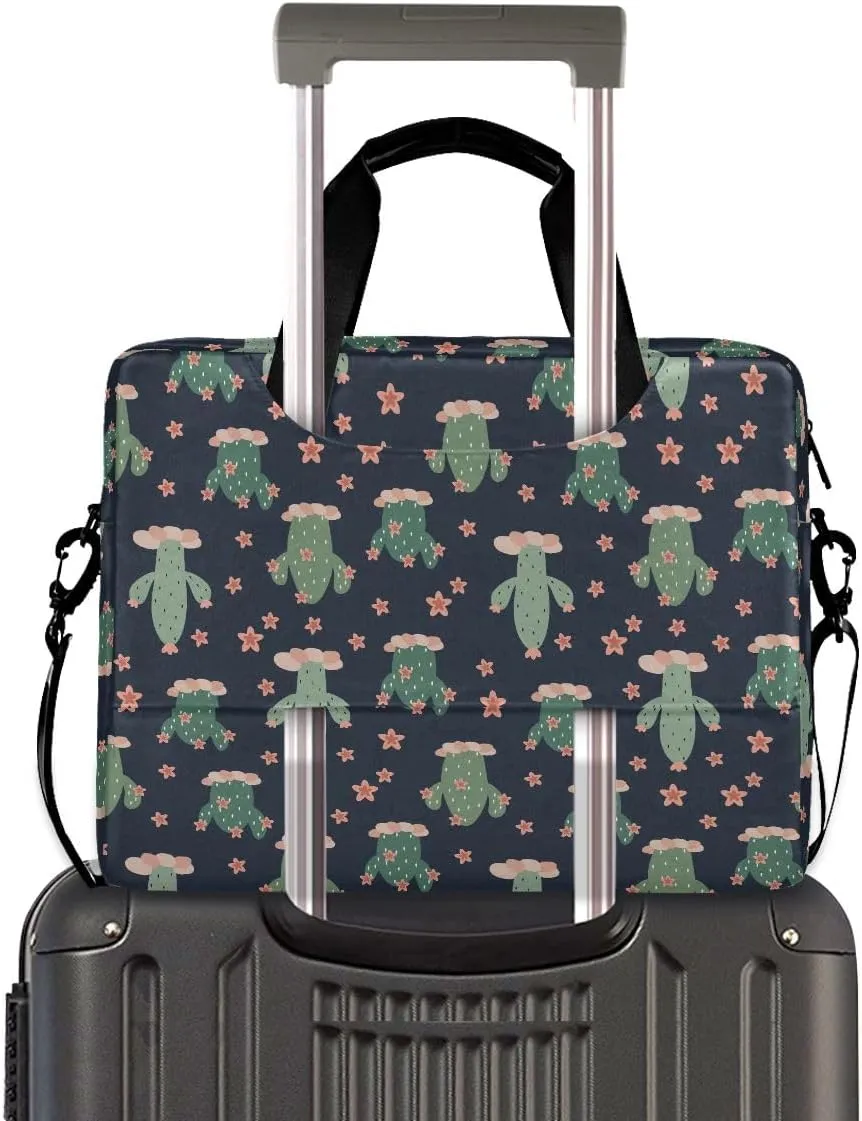 Cactus Navy BlueDesign Laptop Bag Business Professional Travel Slim Commuter Briefcase for 16 Inch Laptop