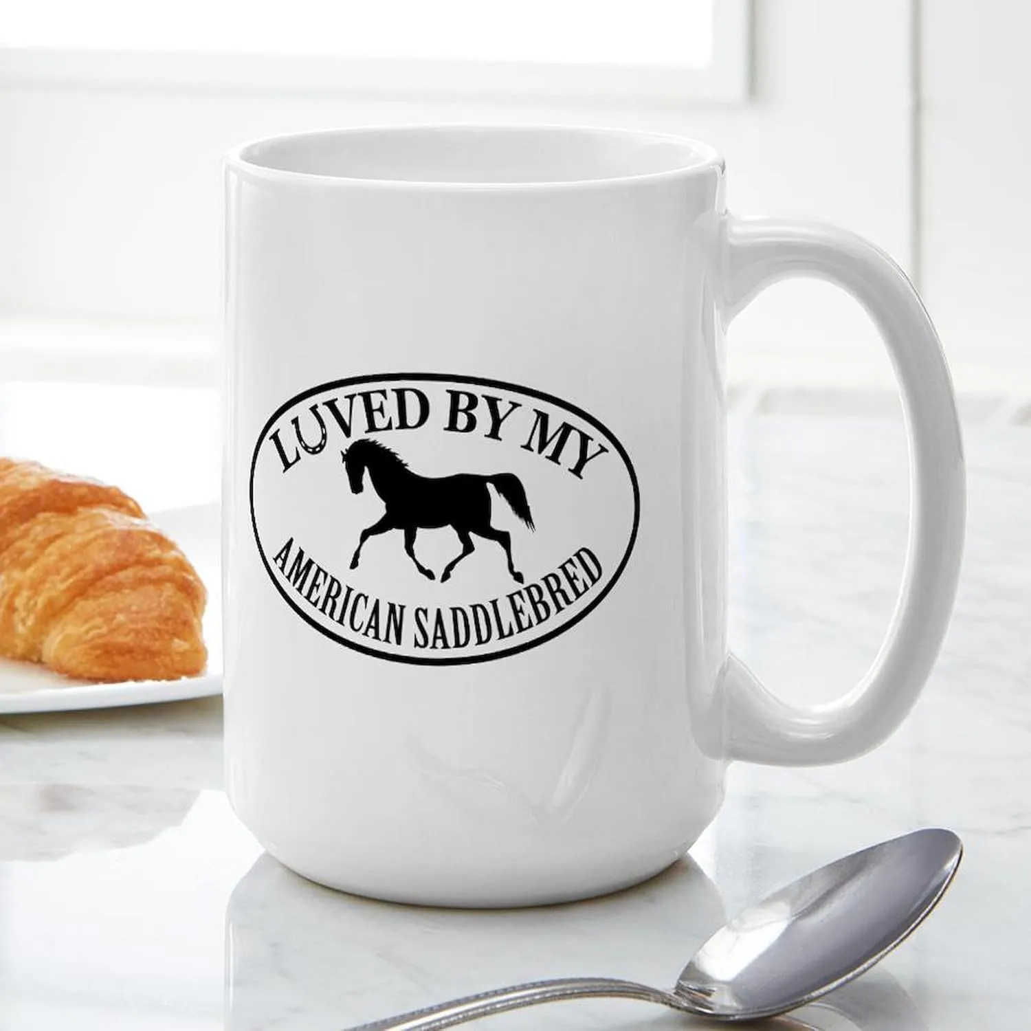CafePress American Saddlebred Horse Mugs 15 oz (444 ml) Ceramic Coffee Mug