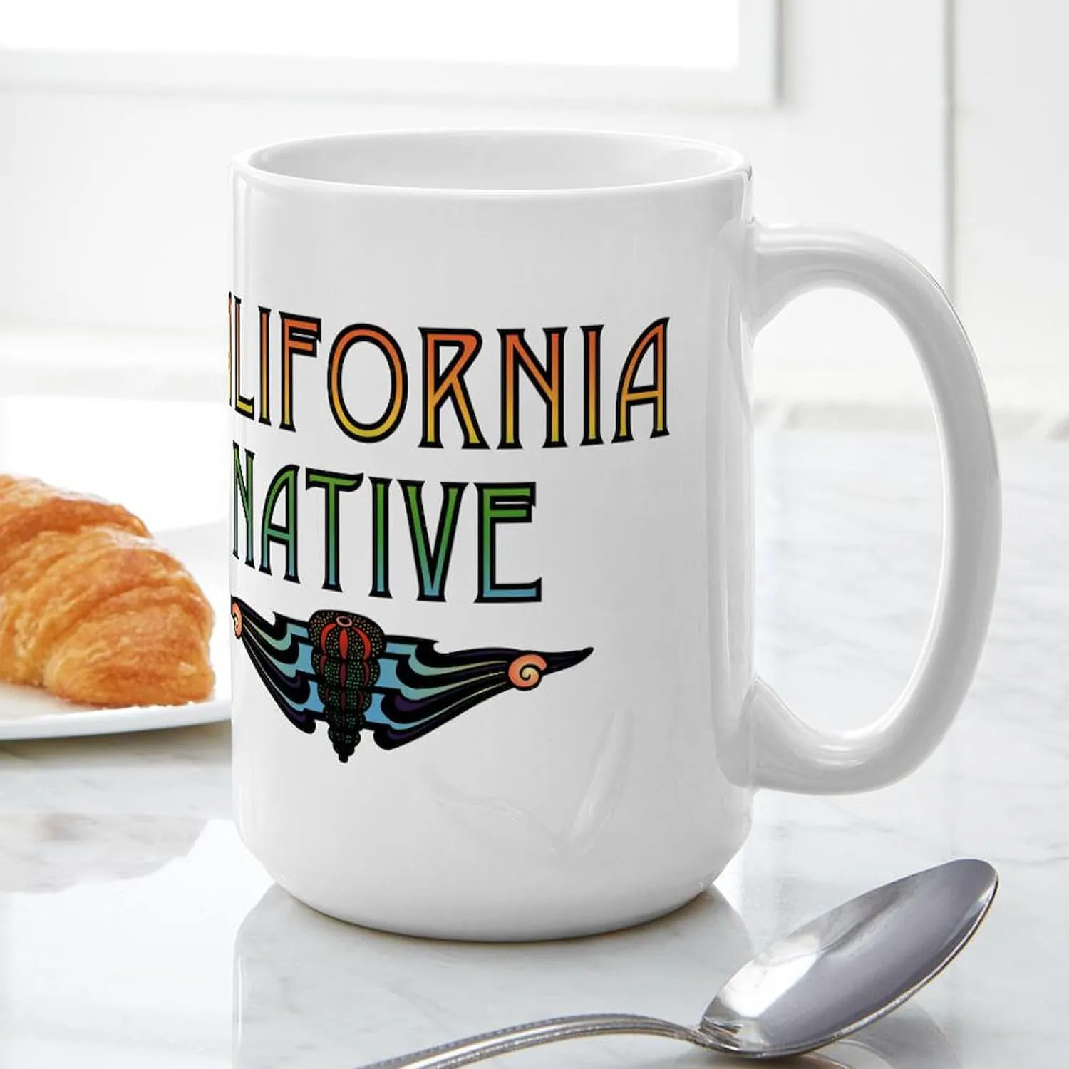 CafePress California Native Large Mug 15 oz (444 ml) Ceramic Coffee Mug