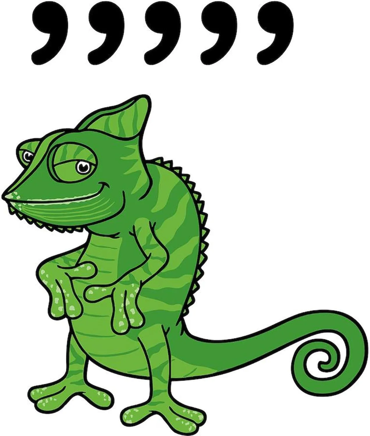 CafePress Comma Chameleon Mugs 15 oz (444 ml) Ceramic Coffee Mug