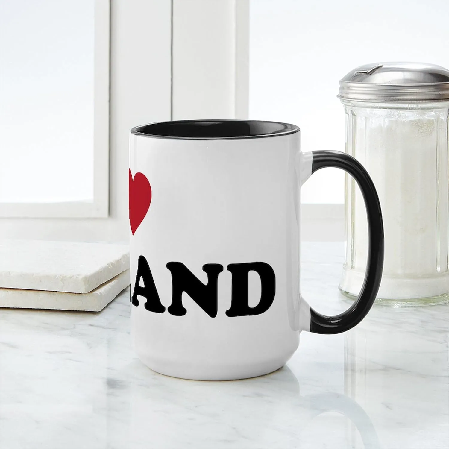 CafePress I Love Oakland California Large Mug 15 oz (444 ml) Ceramic Coffee Mug