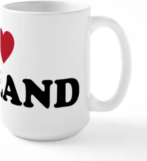 CafePress I Love Oakland California Large Mug 15 oz (444 ml) Ceramic Coffee Mug