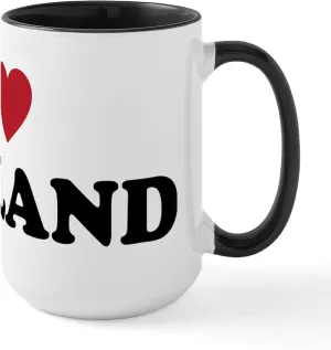 CafePress I Love Oakland California Large Mug 15 oz (444 ml) Ceramic Coffee Mug