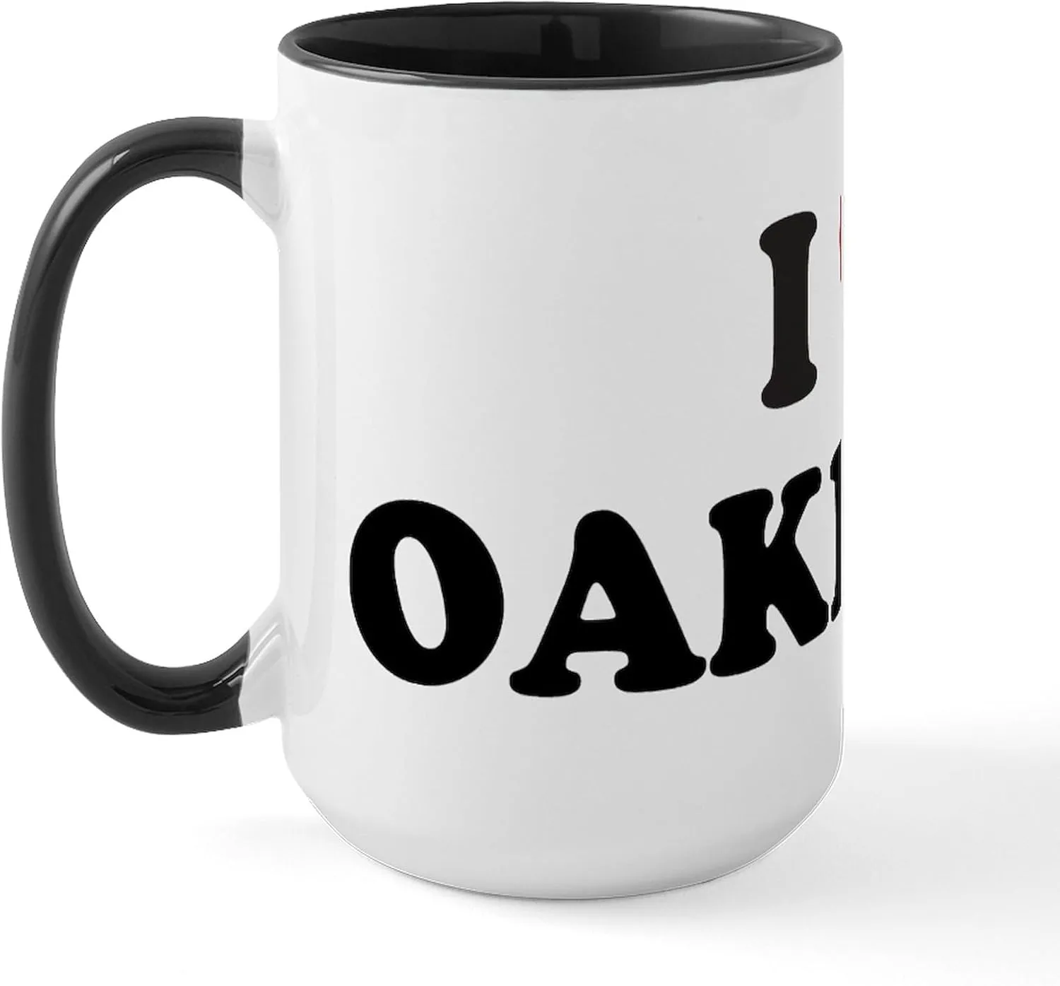 CafePress I Love Oakland California Large Mug 15 oz (444 ml) Ceramic Coffee Mug