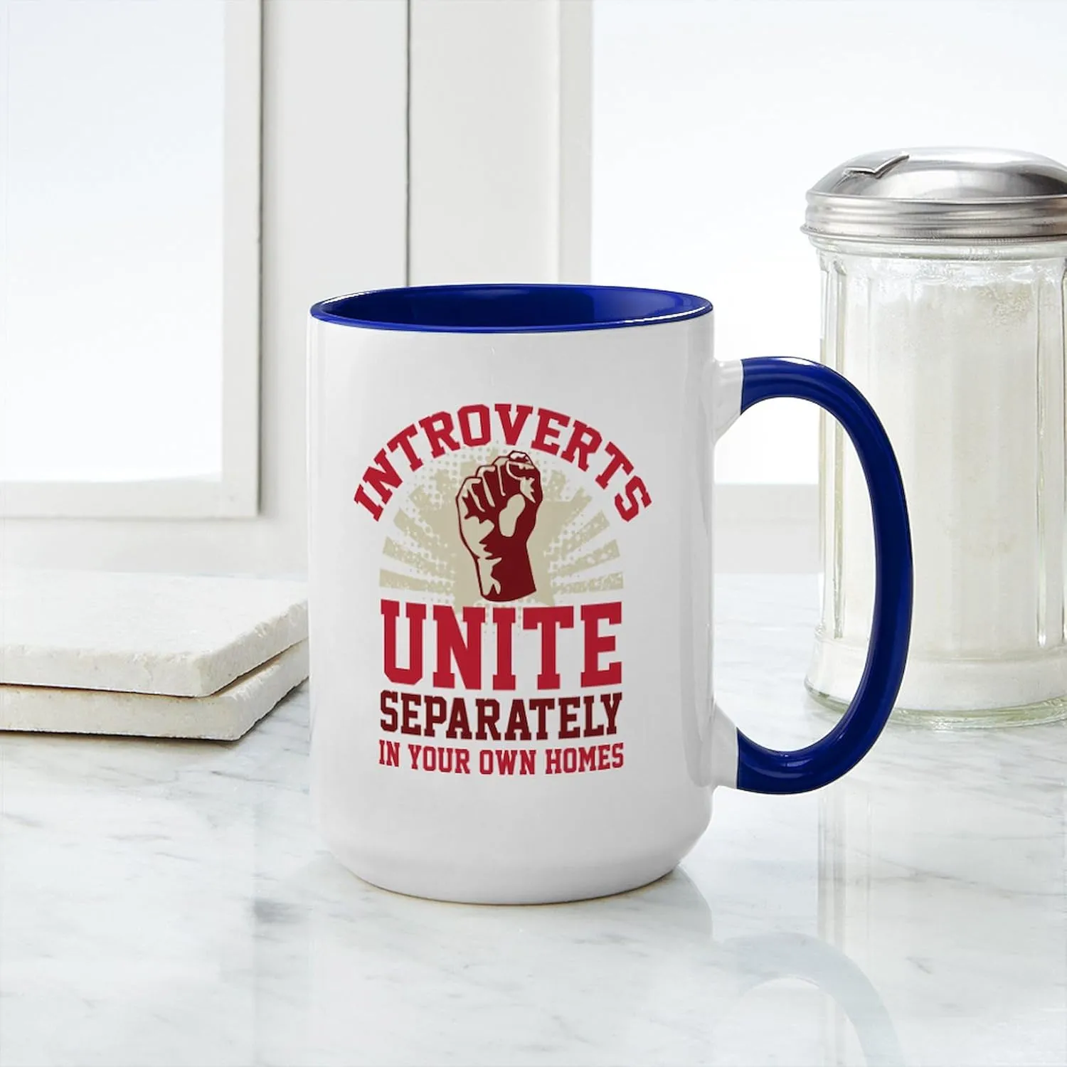 CafePress Introverts Unite Large Mug 15 oz (444 ml) Ceramic Coffee Mug