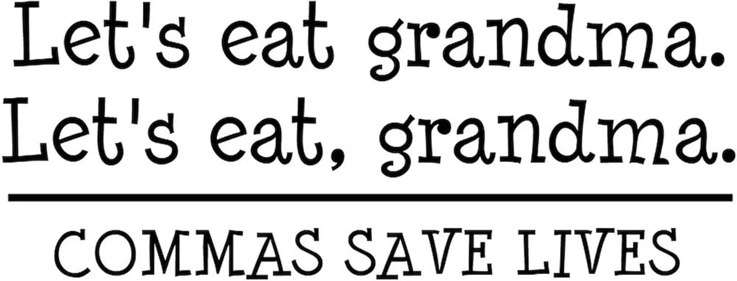 CafePress Lets Eat Grandma. Commas Save Lives Mugs 15 oz (444 ml) Ceramic Coffee Mug