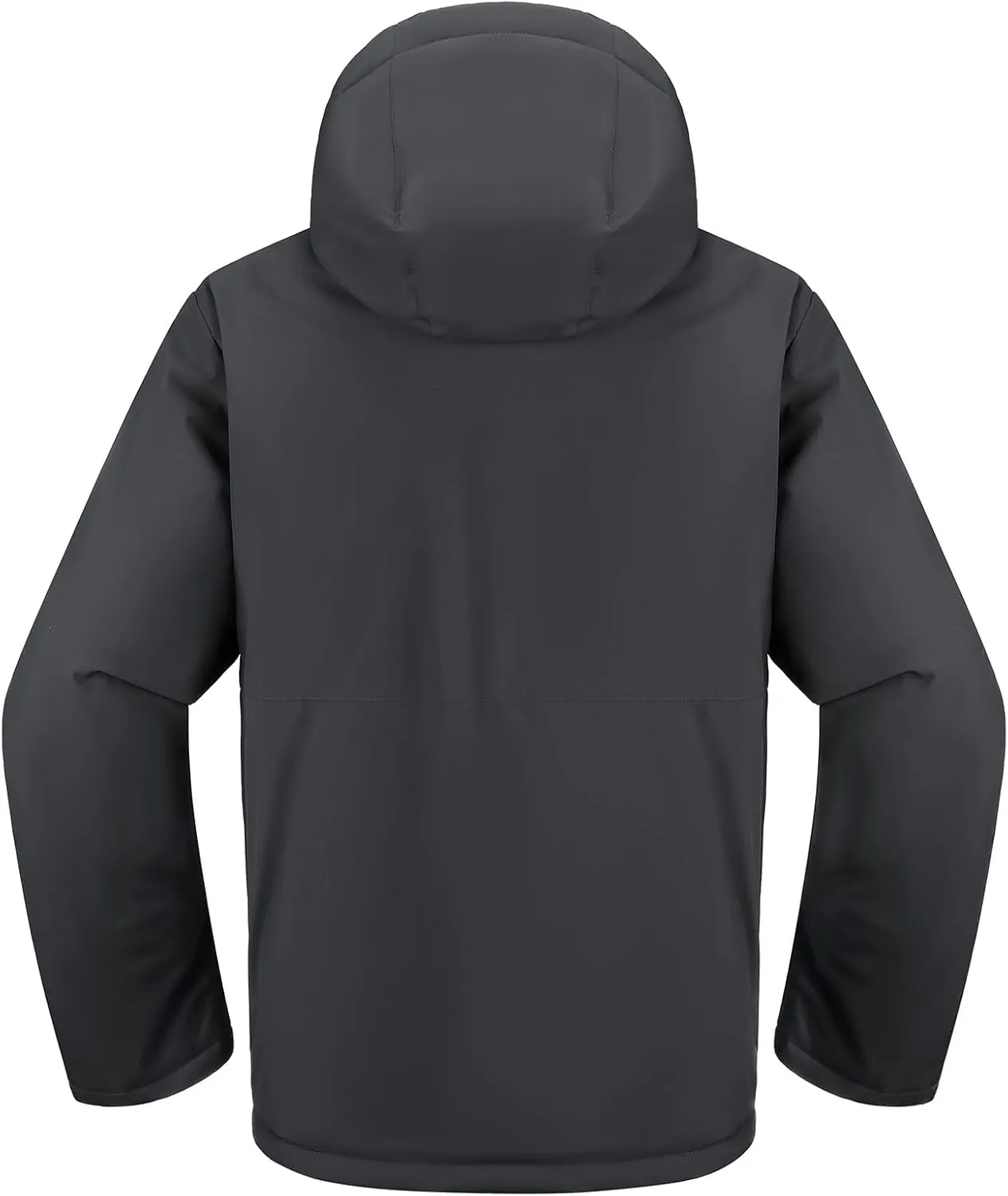 CAMEL CROWN Men's Winter Coat Waterproof Ski Jacket Hooded Windbreaker with Thermal Insulated for Snow Rain Hiking Outdoor