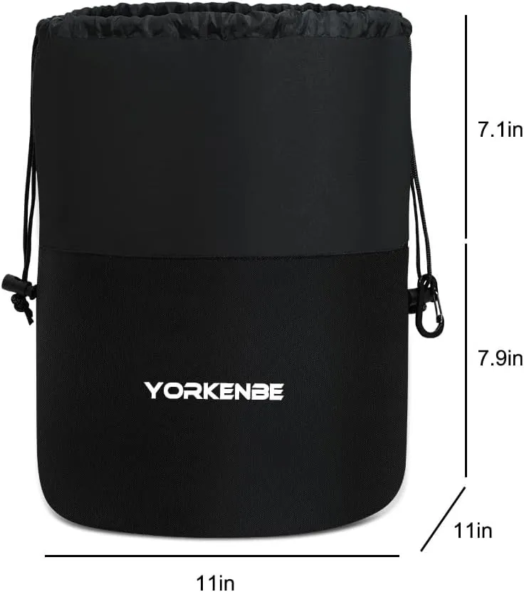 Camping Cookware Mess Kit Bag, High Capacity Camping Tableware Storage Bag, Drawstring Heavy Duty Water Resistant Cookware Organizer for BBQ Outdoor Cooking Essentials (2)