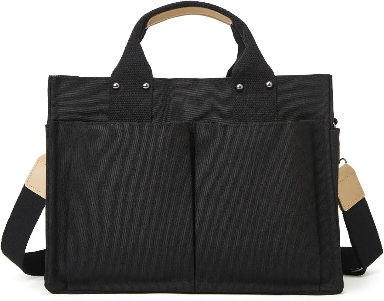 Canvas Tote Bags for Women Large Shoulder Bags Handbags Purse Big Satchel Purses Multi-pocket Handbags Casual Work Bags