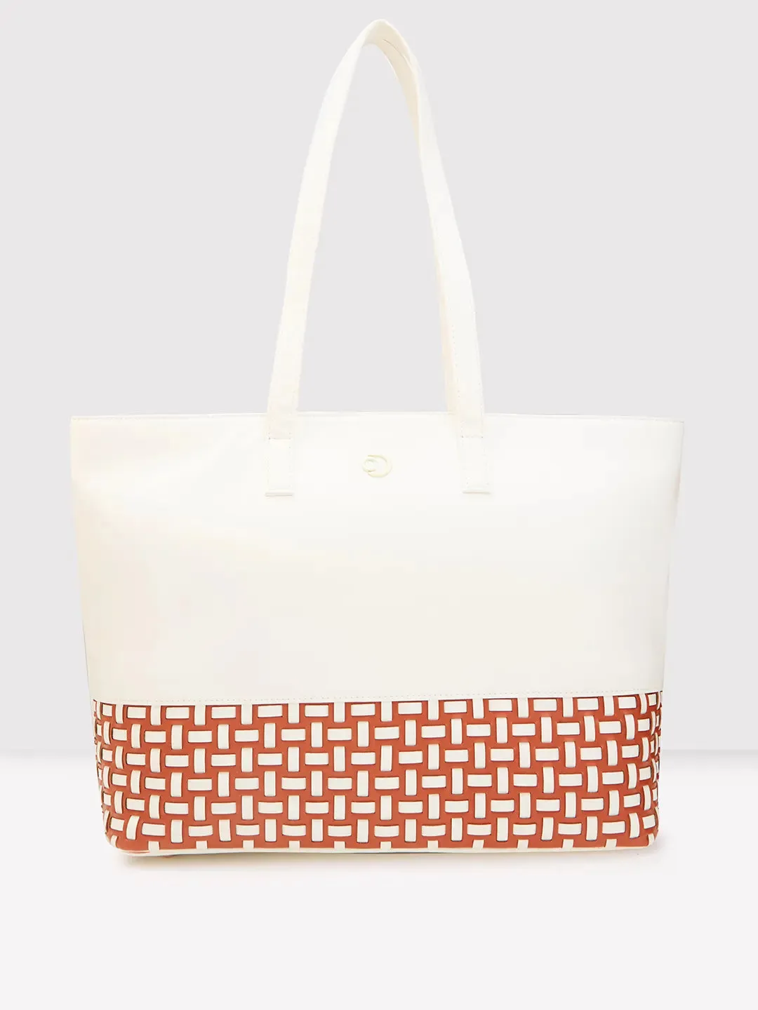 Caprese Zeta Large Vanilla Laptop Tote
