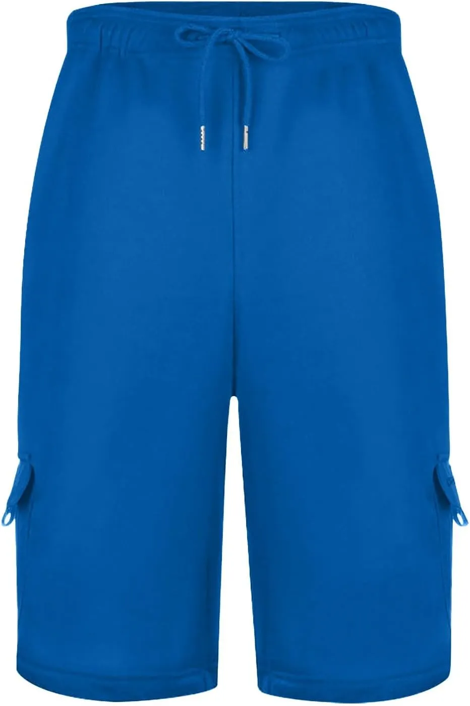 Cargo Shorts for Men Big and Tall Hiking Workout SweatShorts Summer Casual Elastic Waist Knee Length Bermuda Shorts