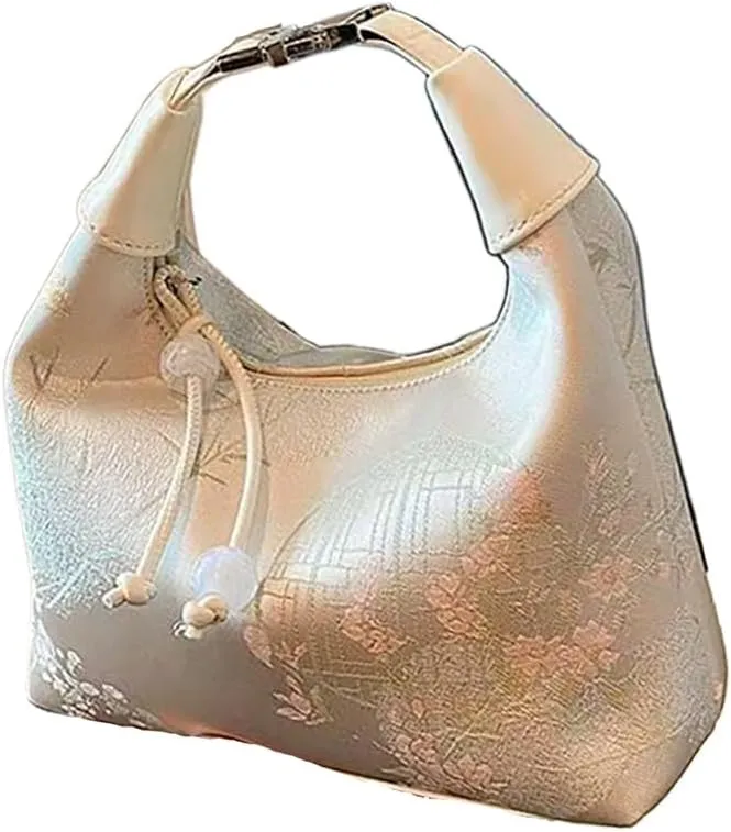 Chinese women's retro handbag, embroidered print design with unique shoulder bag, elegant temperament banquet gift