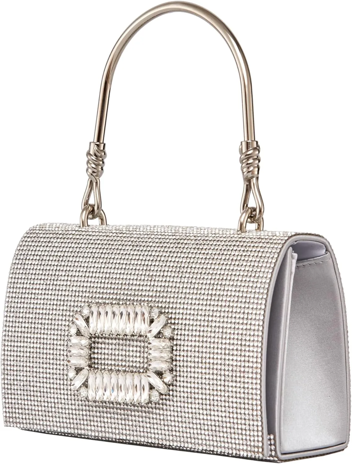 CINDY Elegant Rhinestone Satin Evening Bag
