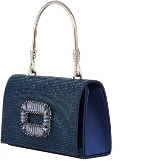 CINDY Elegant Rhinestone Satin Evening Bag