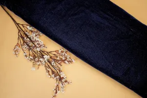 Classic Teal Blue Velvet Elegance in Solid Finish for Luxurious Designs