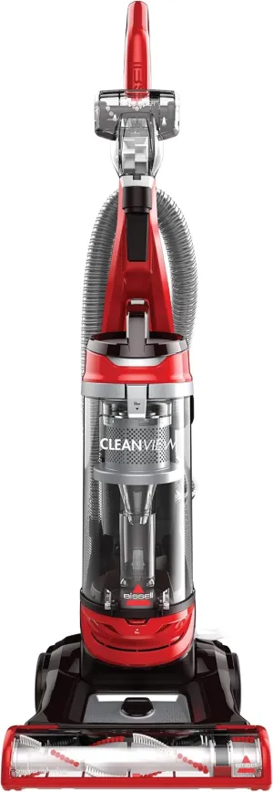 CleanView Bagless Vacuum, Powerful Multi Cyclonic System, Large Capacity Dirt Tank, Specialized Pet Tools, Easy Empty Red