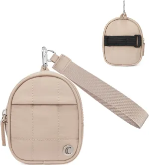 CLUCI Quilted Duffel Bag for Women Bundles with Mini Backpack Keychain Wallet