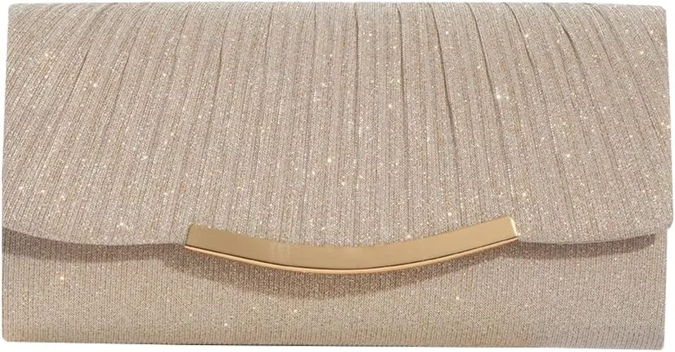 Clutch Purses for Women Evening Bag Formal Evening Clutch Purse Shoulder Bag Glitter Tote Handbag for Wedding Cocktail Prom