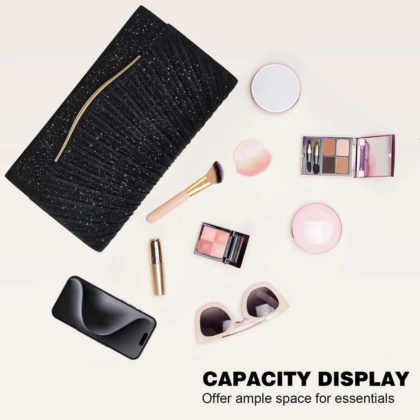 Clutch Purses for Women Formal Dressy Evening Bag Handbags Crossbody Bag for Wedding Cocktail Prom Party Elegance Charm