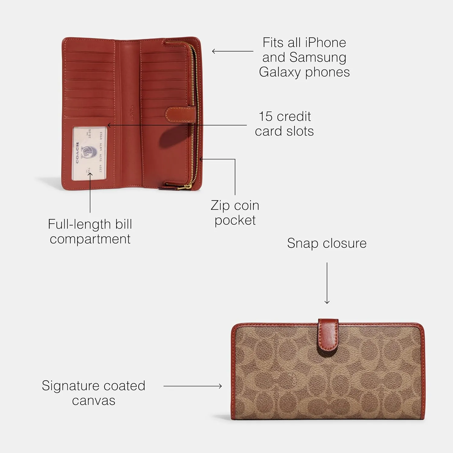 Coach Women's Essential Slim Wallet