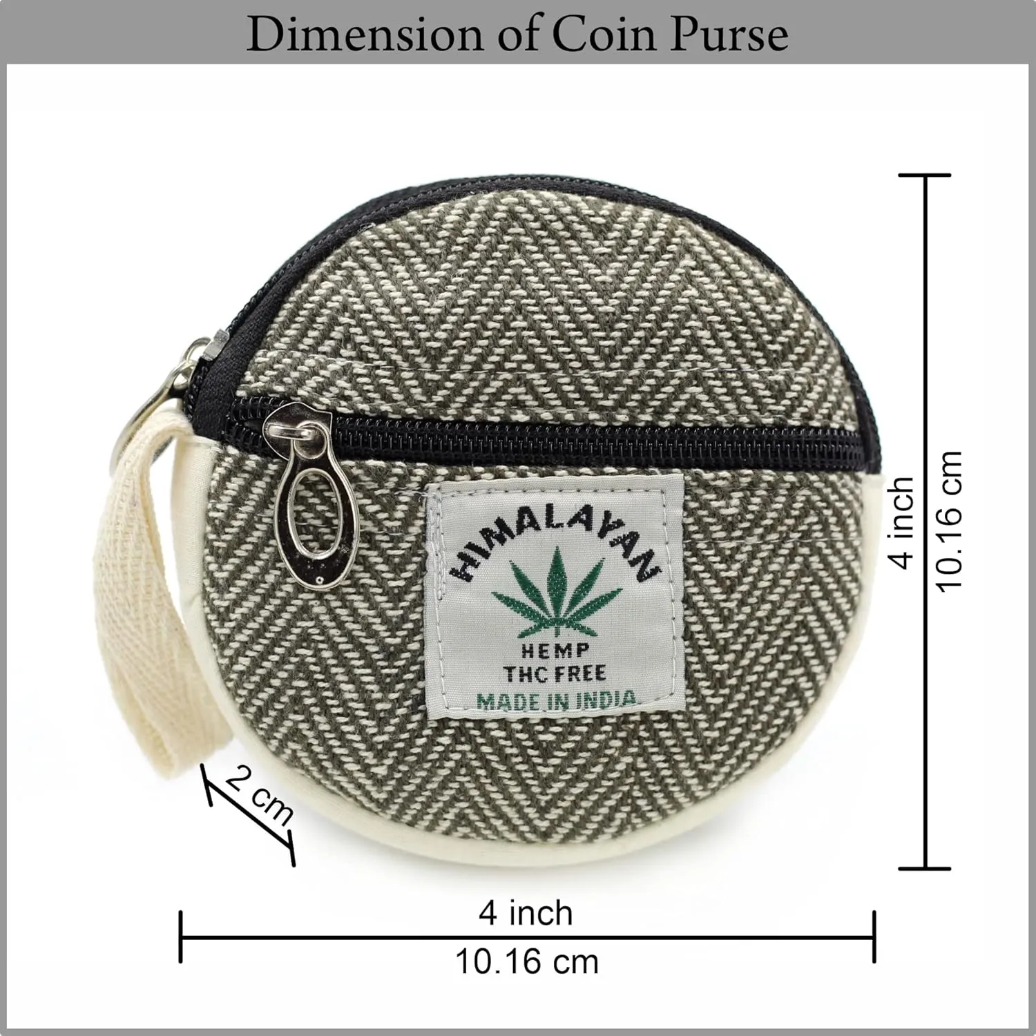Coin Purse For Women Handmade Hemp Coin Pouch Eco friendly Hippie Boho Wallet Earphone holder (Dark Green), Standard, (MFCP003)