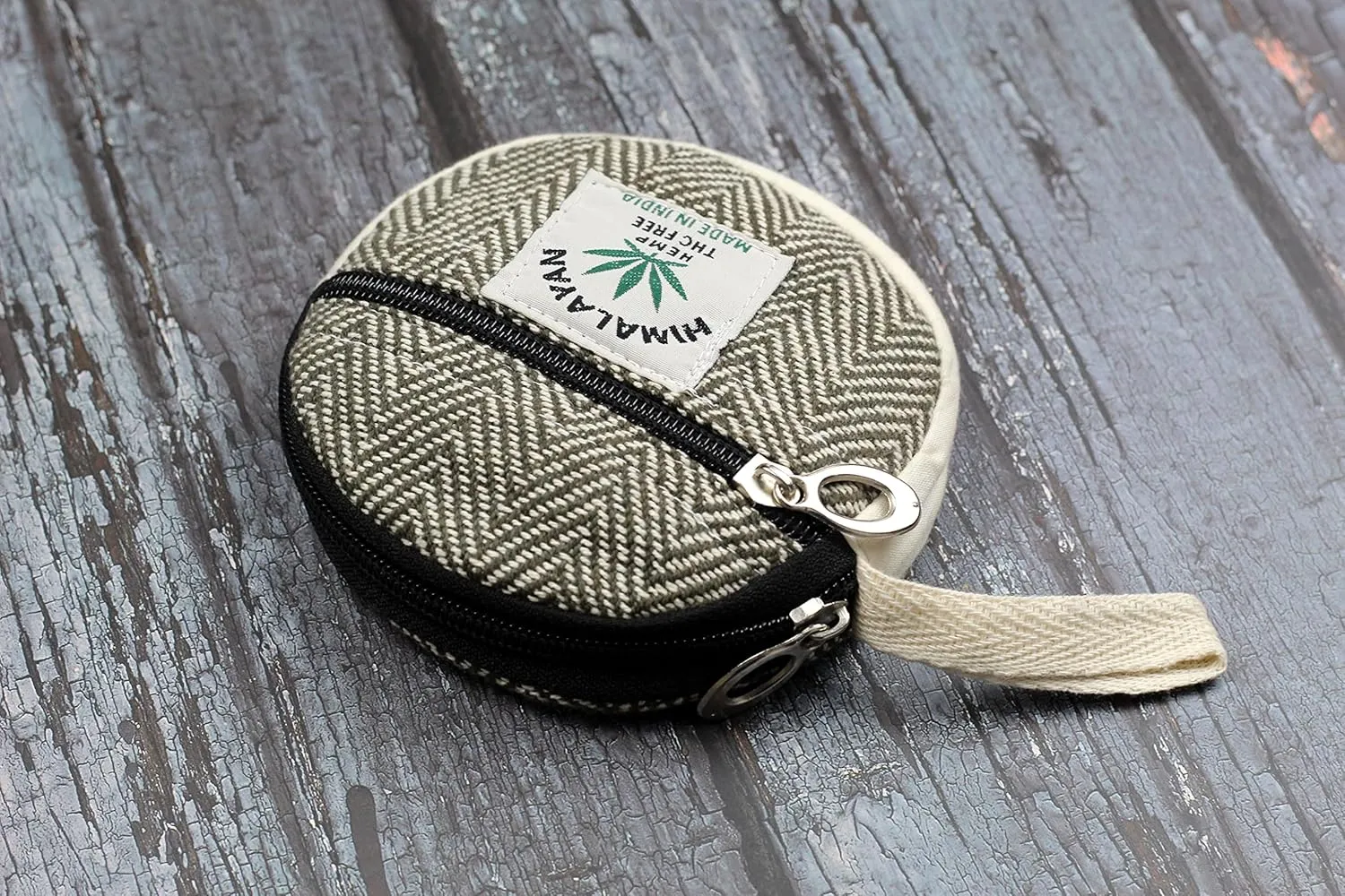 Coin Purse For Women Handmade Hemp Coin Pouch Eco friendly Hippie Boho Wallet Earphone holder (Dark Green), Standard, (MFCP003)