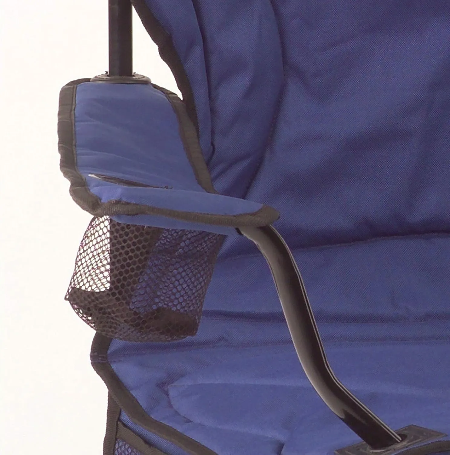 Coleman Portable Quad Camp Chair with 4-Can Cooler, Cushioned Seat & Back with Side Pockets & Cup Holder, Carry Bag Included