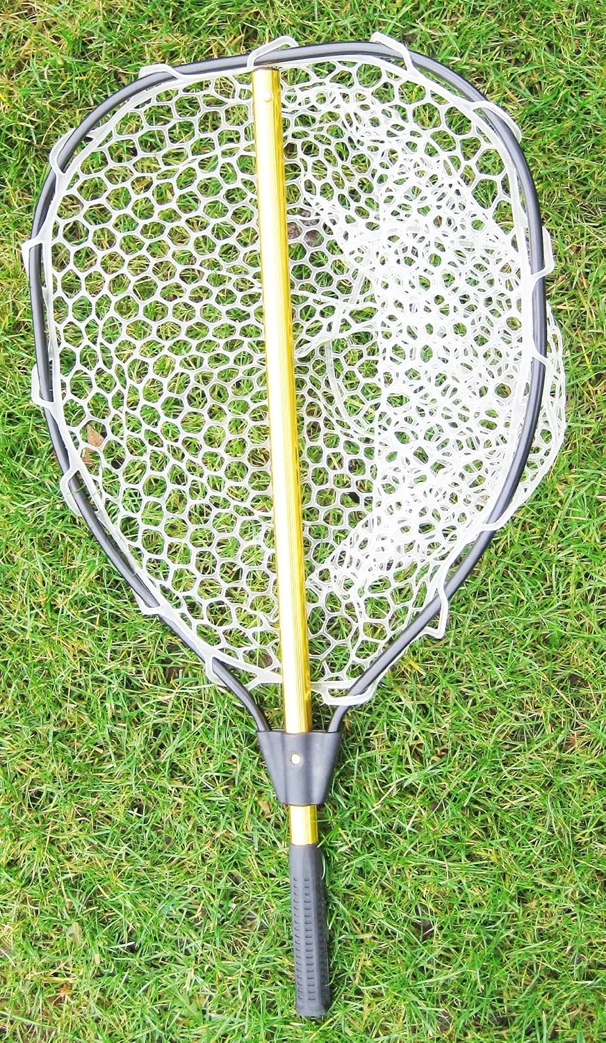 Collapsable Aluminum landing net with rubber net (Hoop:20"x16";Total length:47")