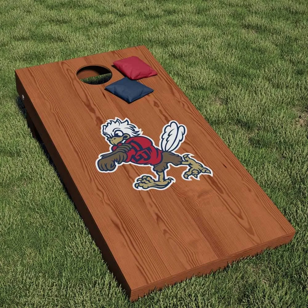 Collegiate NCAA Corn Hole Bean Bag Toss Tailgate Game Vinyl Stickers Decal Set