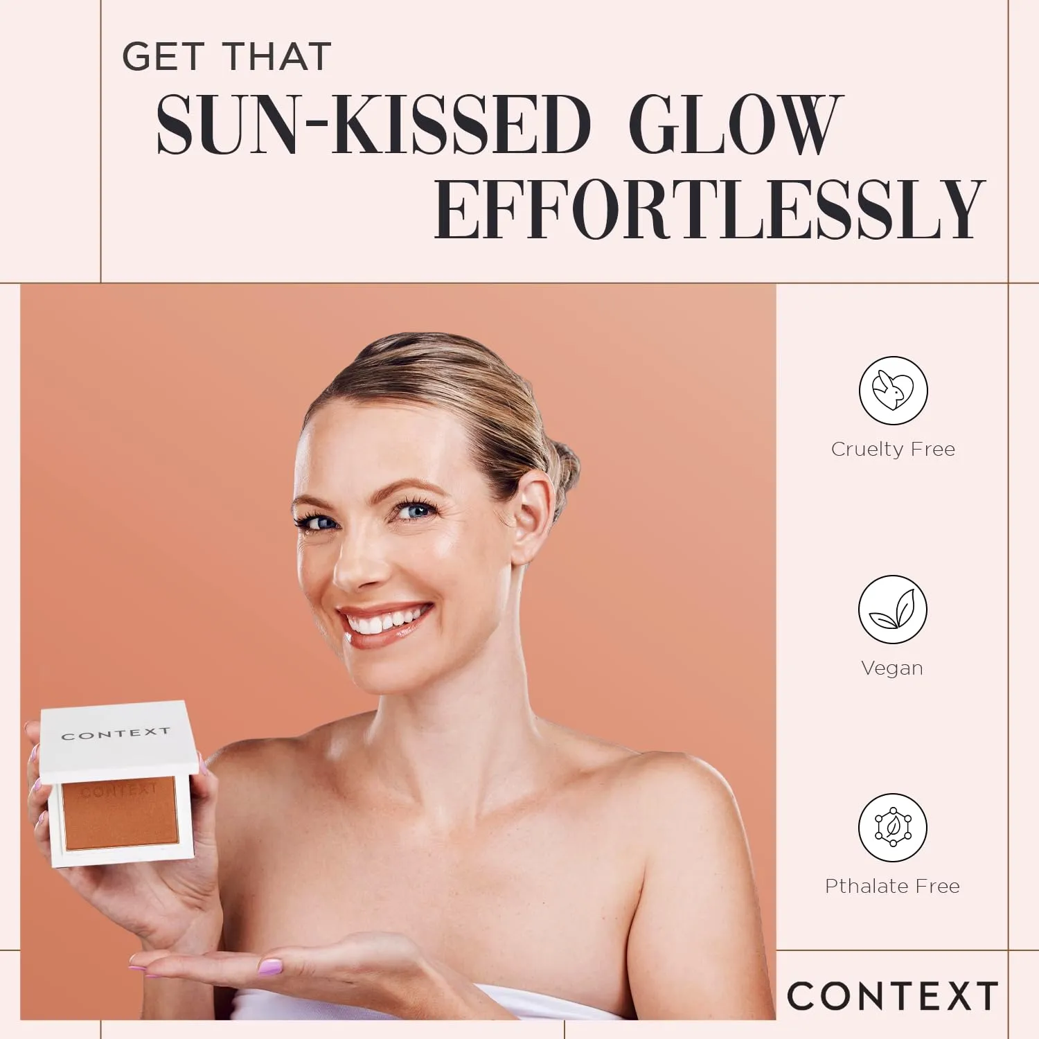 Context Skin Matte Bronzer Powder | Vegan & Cruelty-Free Powder Bronzer for Face | Sun-Kissed Makeup Finish | Long-Lasting, Buildable Coverage Skin Tones | Speed of Sound