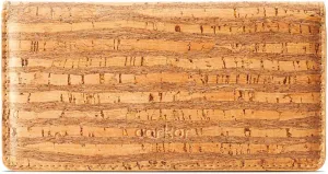 Cork Wallet Women Vegan Slim for Cards, Notes and Coins Zebra Pattern