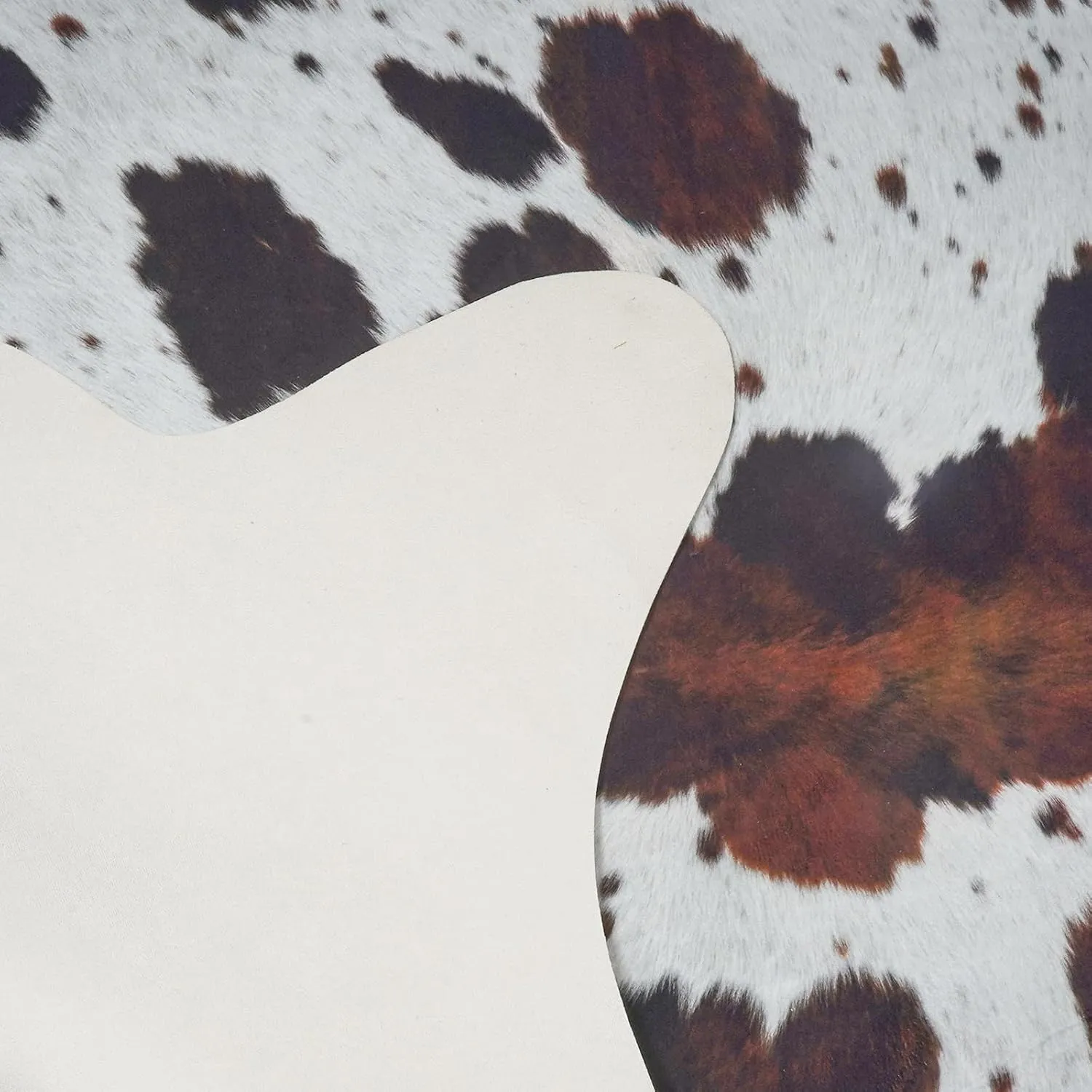 Cow Hide Rug Faux Cowhide Rugs 4.6x5.2ft Animal Print Carpet Small Premium Area Rug for Bedroom Living Room Office Western Home Decor