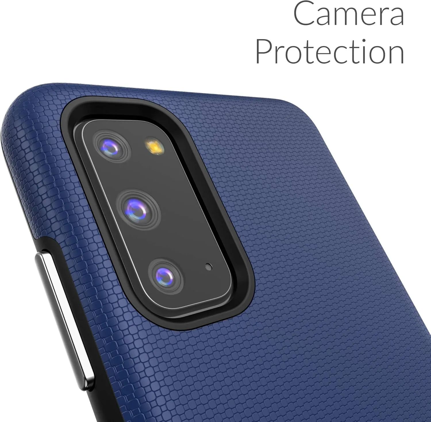 Crave Dual Guard for Samsung Galaxy S20 Case, Shockproof Protection Dual Layer Case for Samsung Galaxy S20, S20 5G - Navy