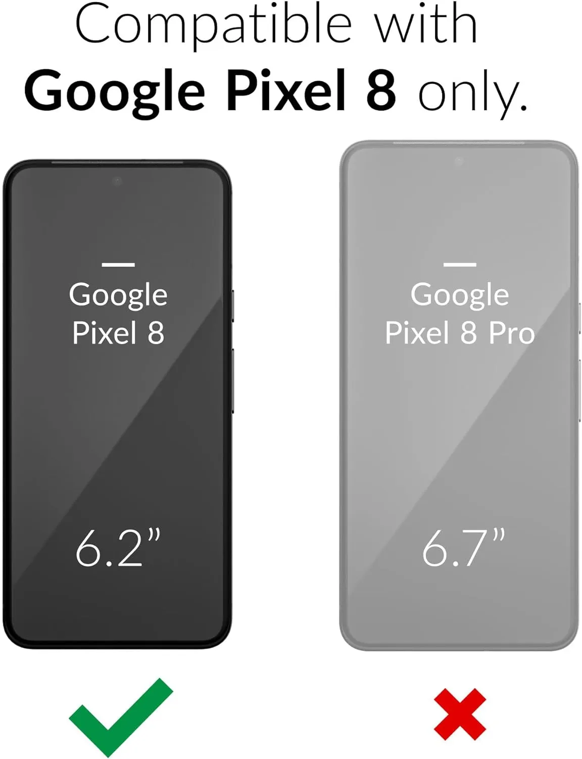 Crave Google Pixel 8 Case - Dual Guard Shockproof Protection Secure Layered Pixel 8 Phone Case, Aqua