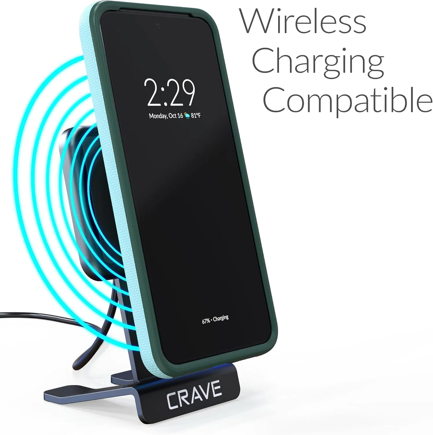 Crave Google Pixel 8 Case - Dual Guard Shockproof Protection Secure Layered Pixel 8 Phone Case, Aqua