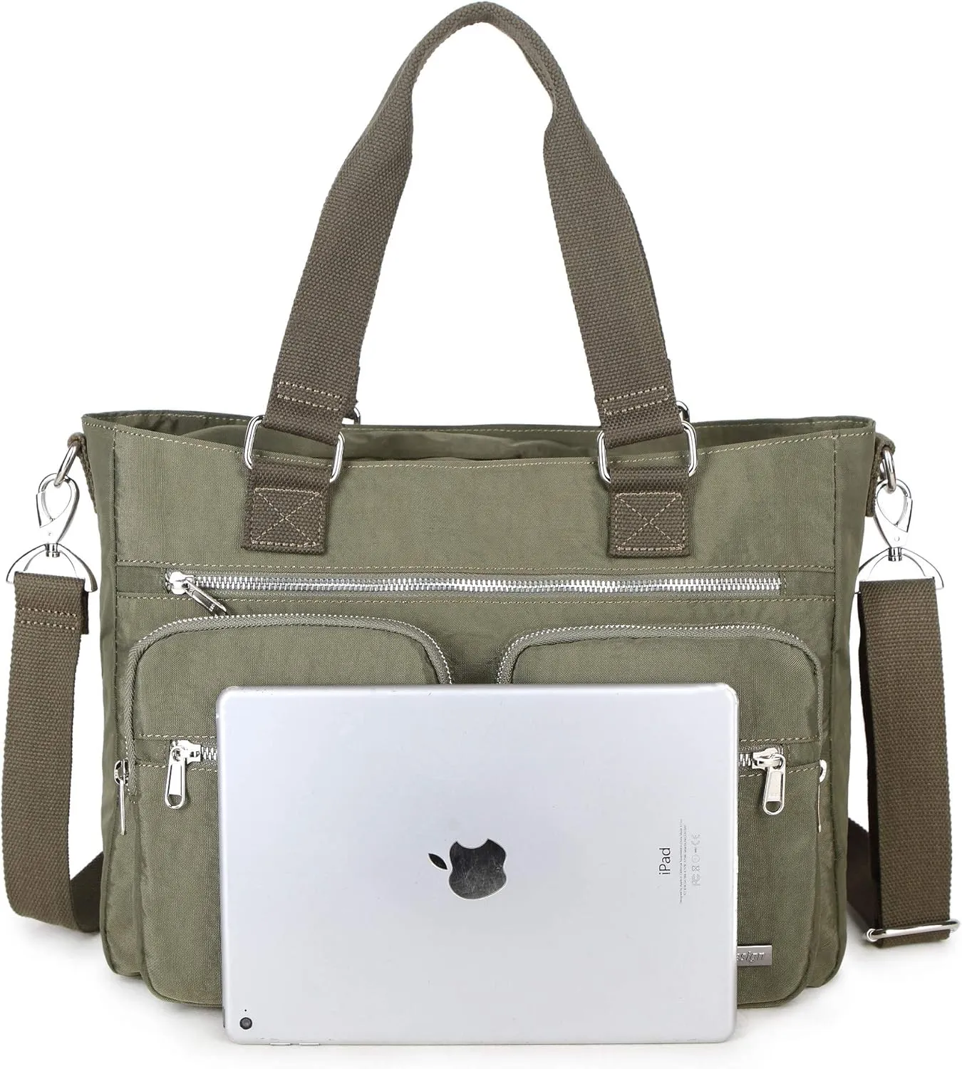 Crest Design Nylon Laptop Shoulder Bag Handbag Teacher Nurse Tote Organizer Travel Work Bag Purse