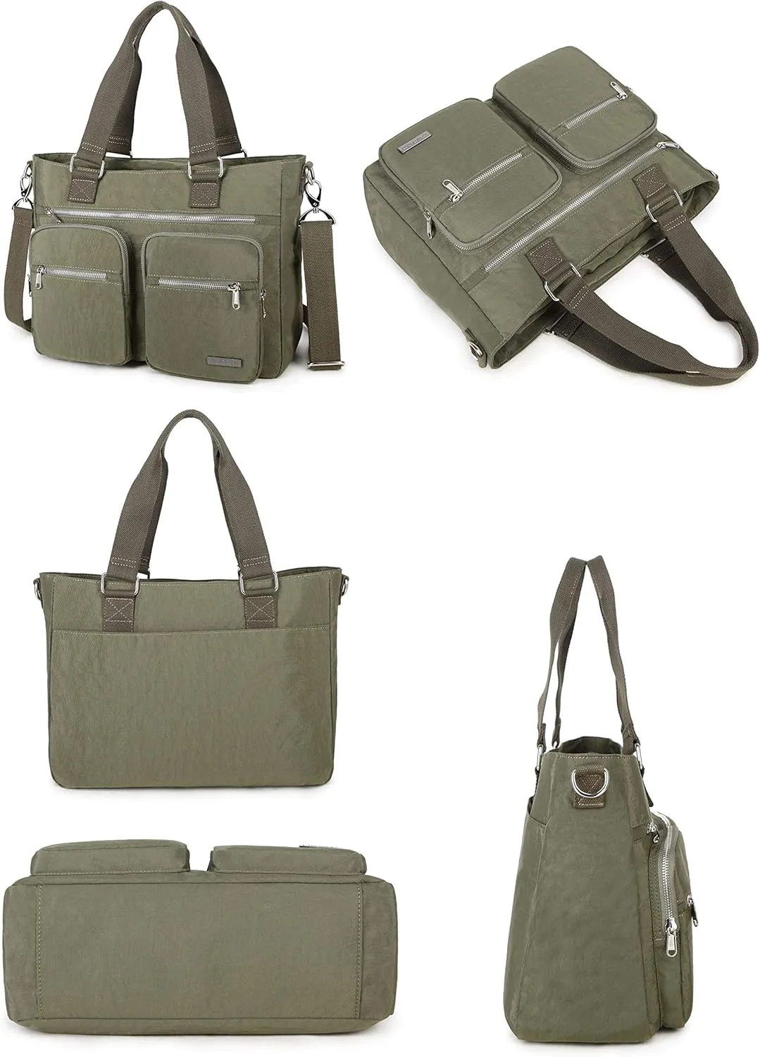 Crest Design Nylon Laptop Shoulder Bag Handbag Teacher Nurse Tote Organizer Travel Work Bag Purse