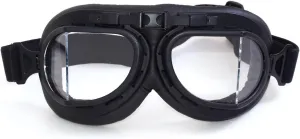 CRG Sports Motorcycle Goggle Aviator Pilot Style Cruiser Scooter Motocross Goggles for Man, Woman, Adult